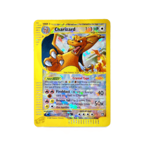 2003 Pokemon CRYSTAL CHARIZARD Skyridge REVERSE HOLO Rare JUMBO TOPPER Card 9/12