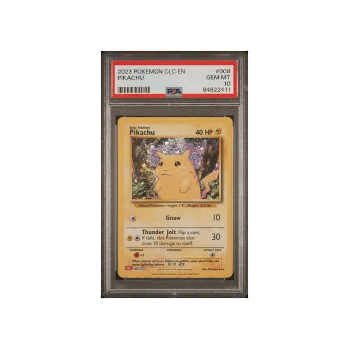 PSA 10 GEM MINT Pikachu Holo CLB 008/034 Pokemon Card Game Classic Collection