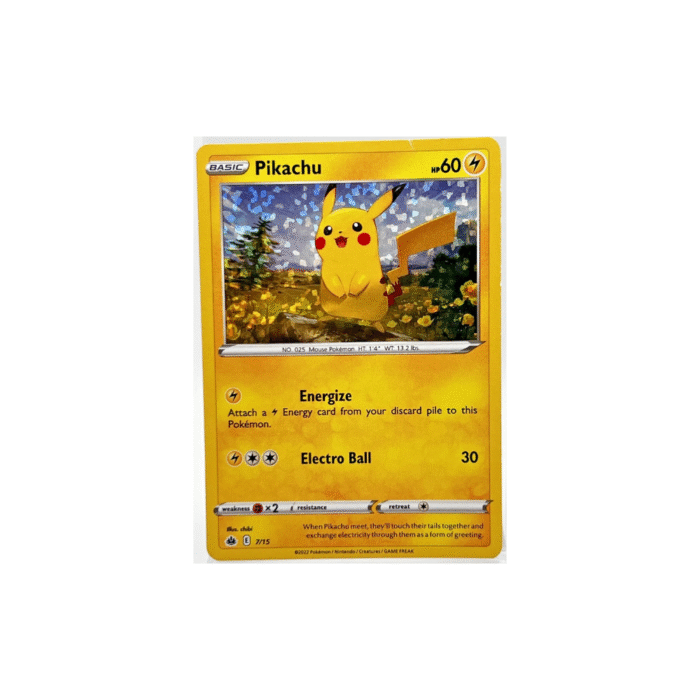 Pikachu 7/15 Holo McDonald's Promo Pokémon Card LP 2022