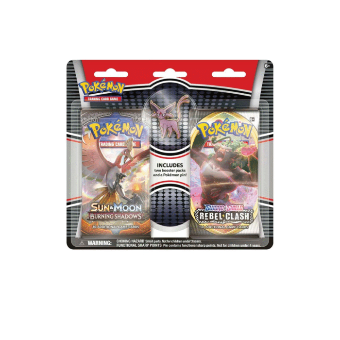 Pokémon TCG: 2 Booster Packs & Espeon Collector's Pin Pokémon TCG: 2 Booster Packs & Espeon Collector's Pin